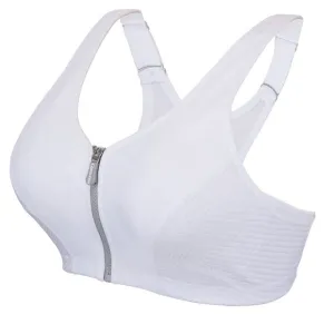 Set of 3! 32D Glamorise SPORT Bra (DOUBLE-LAYER) Wicking (HIGH-IMPACT) WHITE NEW