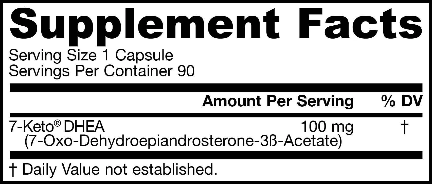 Seven (7)-Keto® DHEA