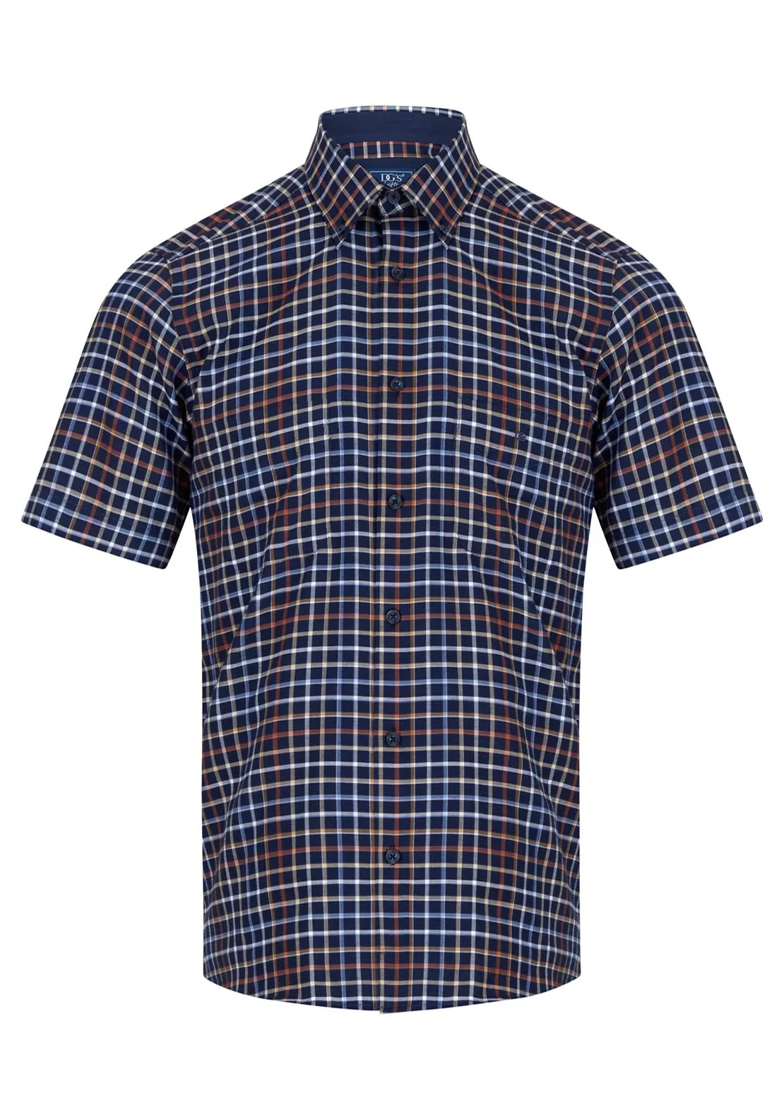 Short Sleeve Check Shirt - Red 64