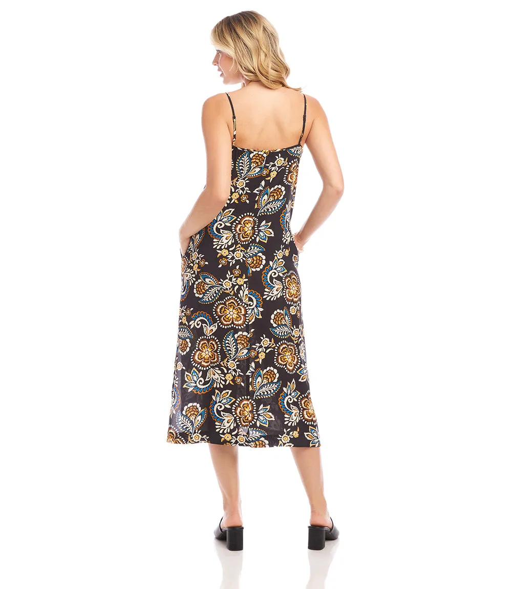 Side Slit Midi Dress