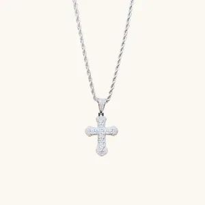 Silver Statement Cross Necklace