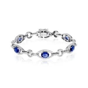 Simon G. 18k White Gold Diamond Bracelet