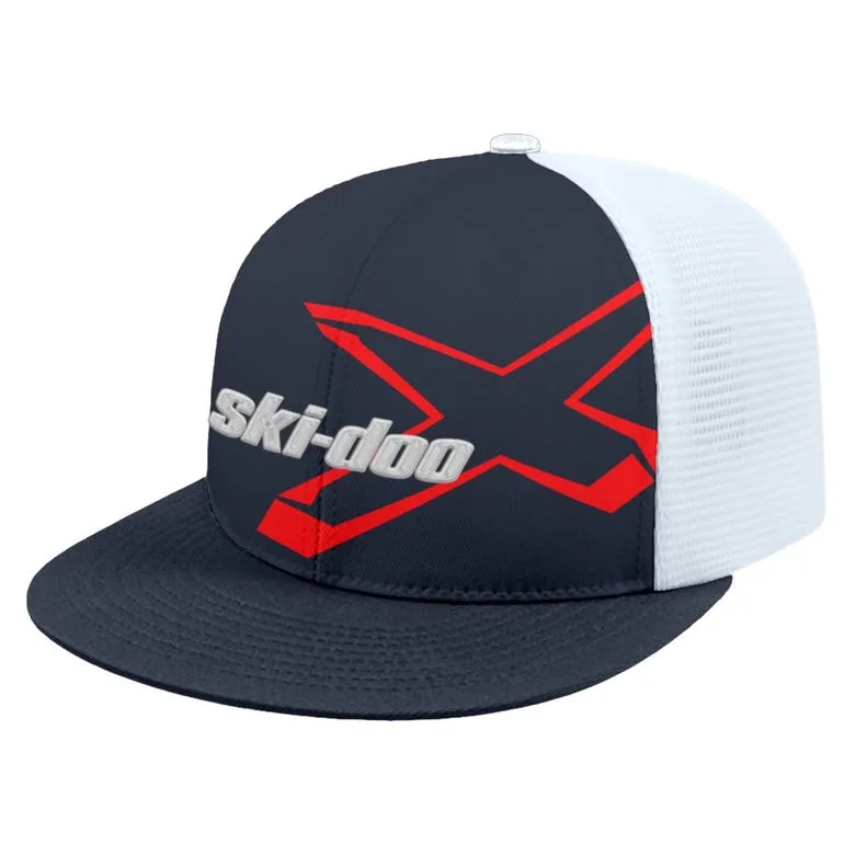 Ski-Doo X-Team Flex Fit Flat Brim Cap