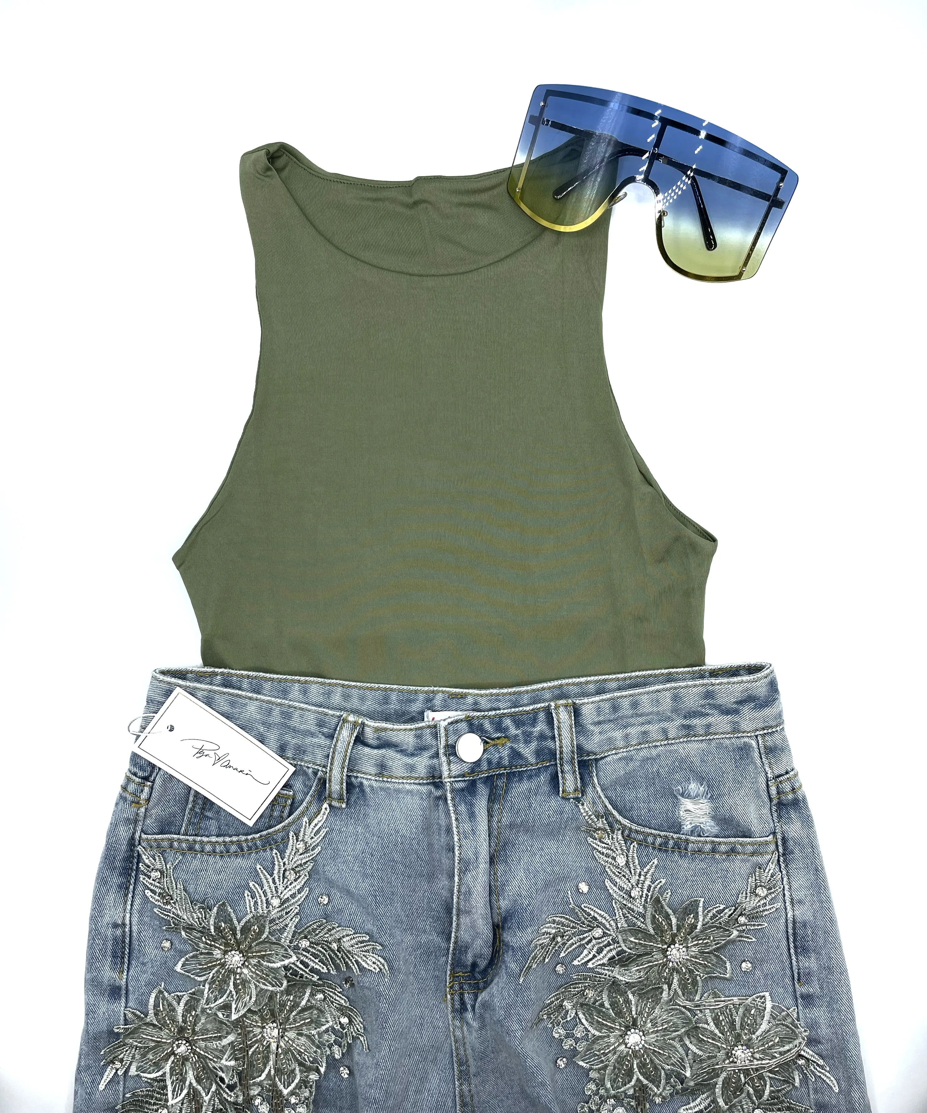 Sleeveless Bodysuit - Hard On Em' Bawdy Suit