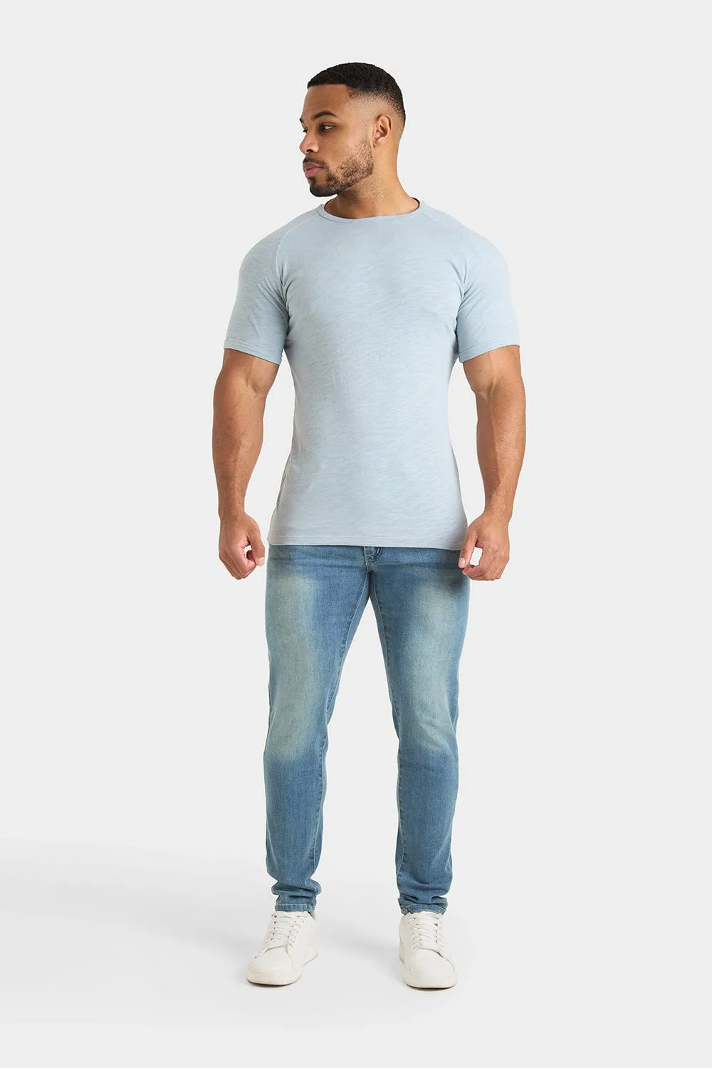 Slub T-Shirt in Fog