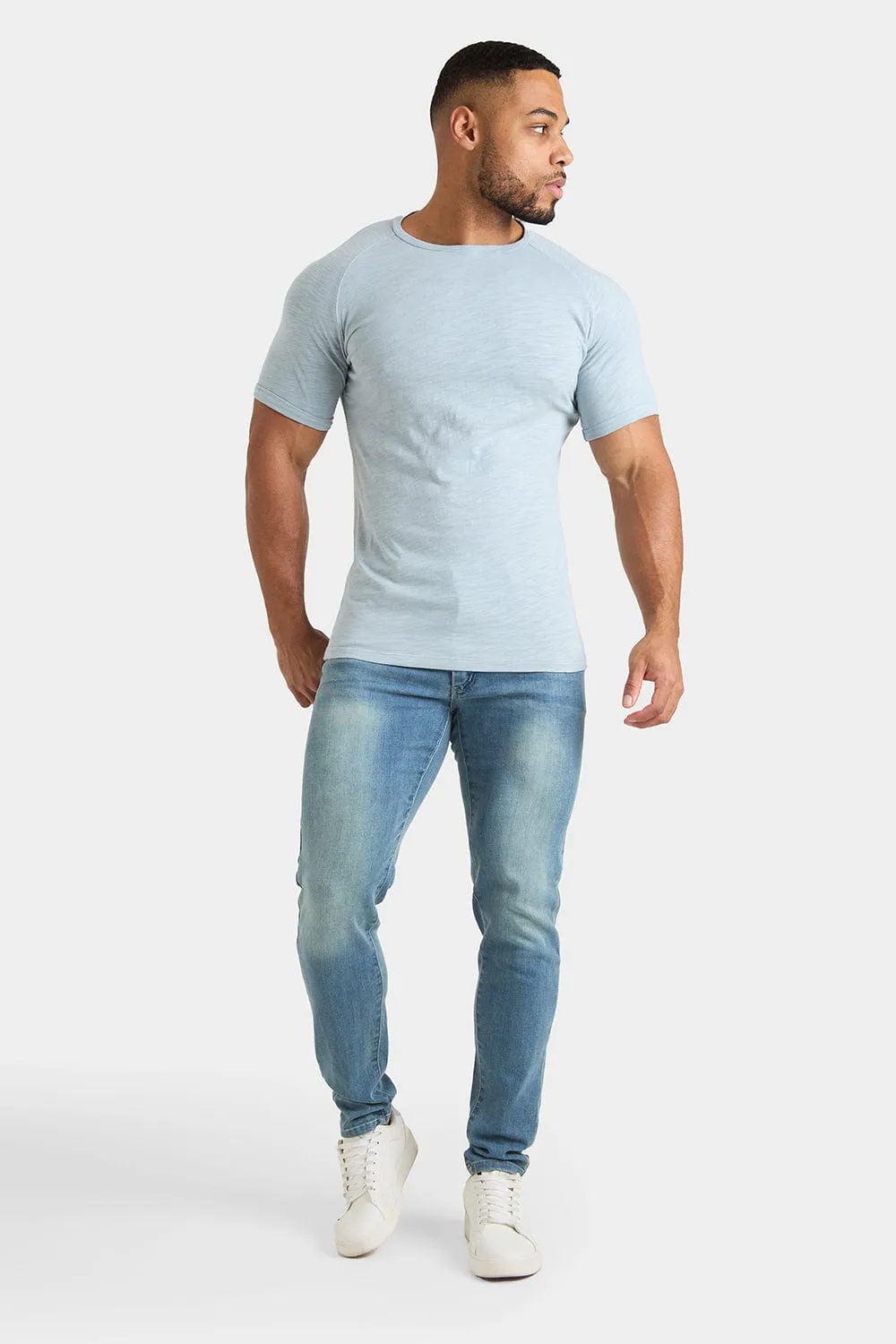 Slub T-Shirt in Fog