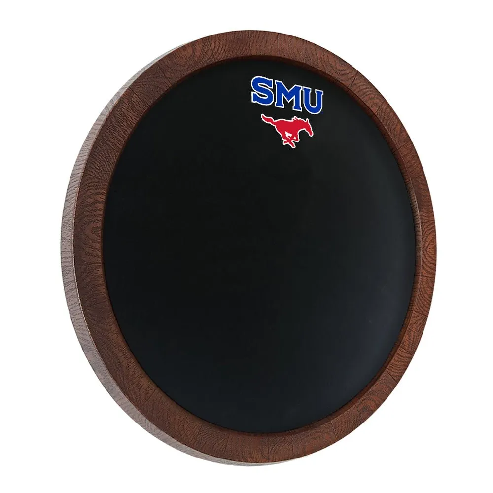 SMU Mustangs: SMU - Chalk "Faux" Barrel Top Sign