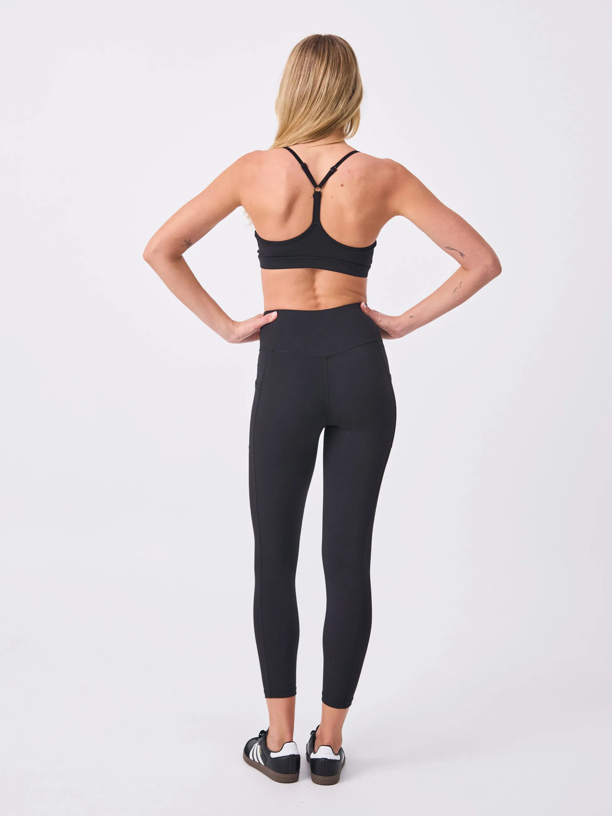 Soft Touch Rouch Front  Bra - Black
