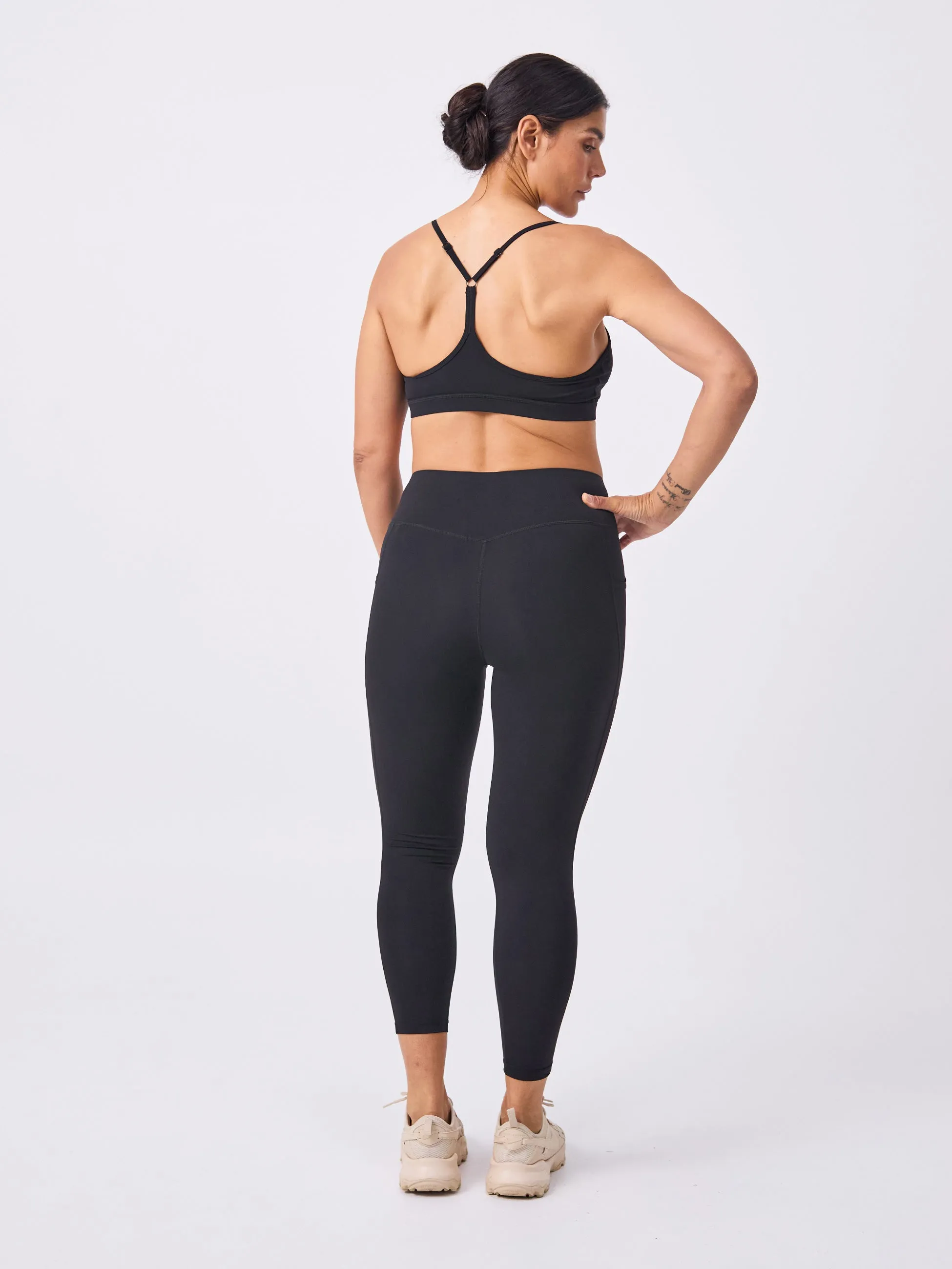 Soft Touch Rouch Front  Bra - Black
