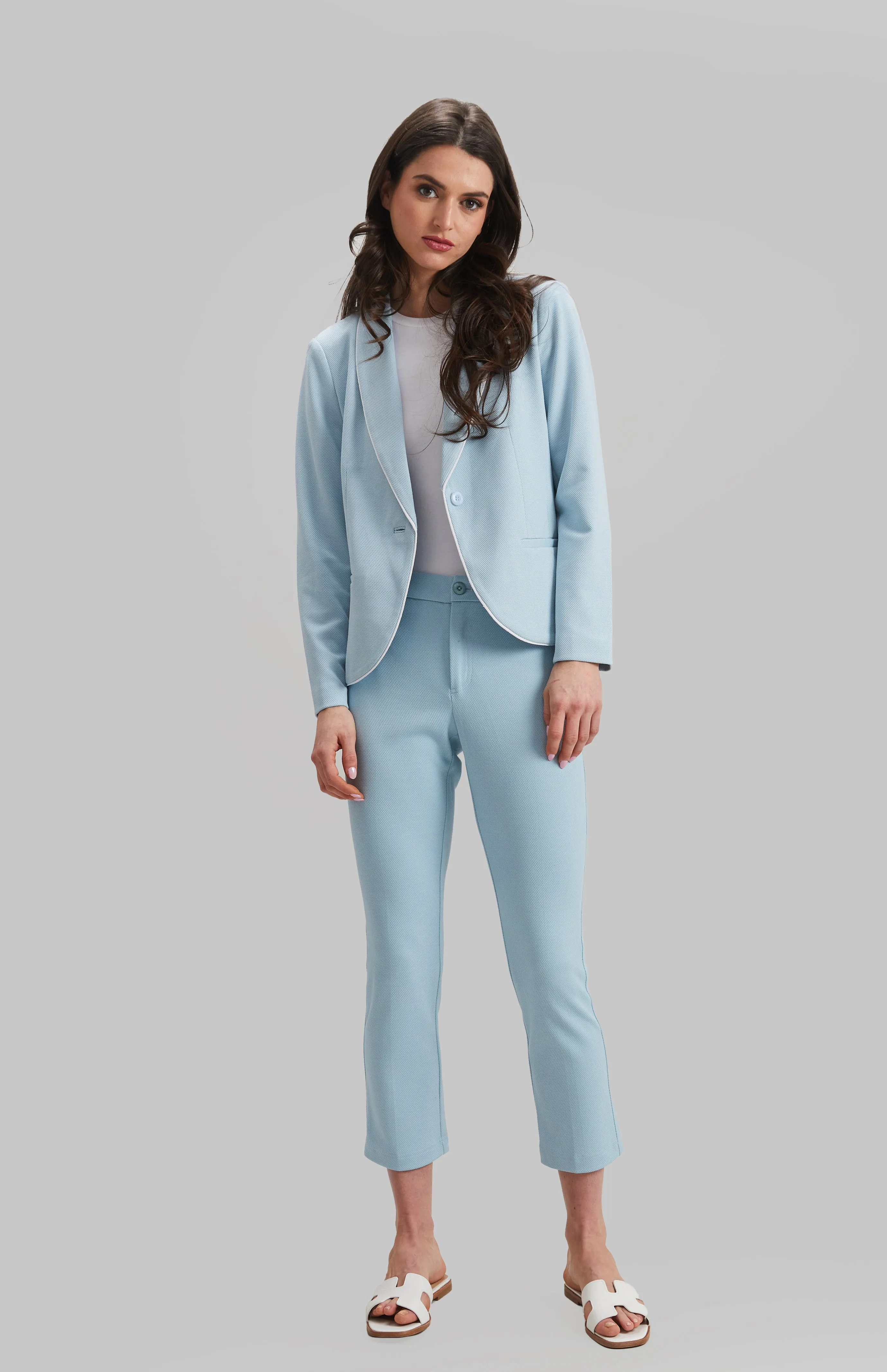 Solstice Pique Knit Hayes Crop Jean - FINAL SALE
