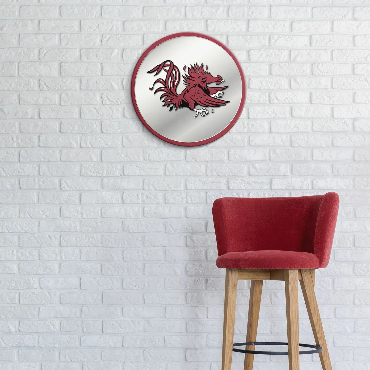South Carolina Gamecocks: Mascot - Modern Disc Mirrored Wall Sign