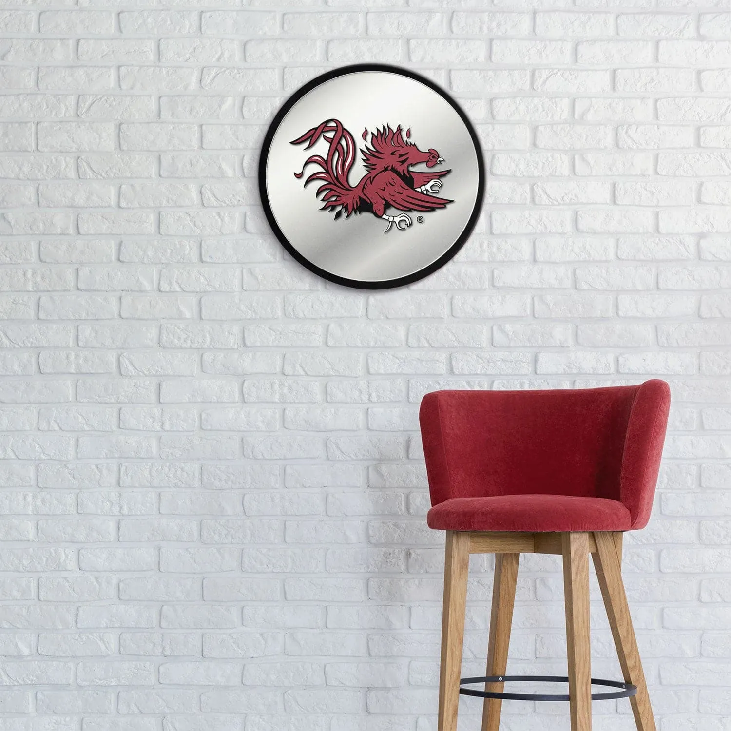 South Carolina Gamecocks: Mascot - Modern Disc Mirrored Wall Sign