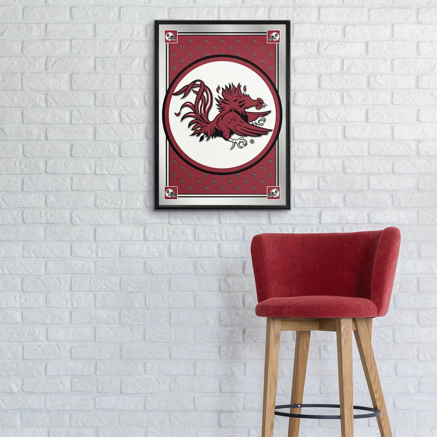 South Carolina Gamecocks: Team Spirit, Mascot - Framed Mirrored Wall Sign