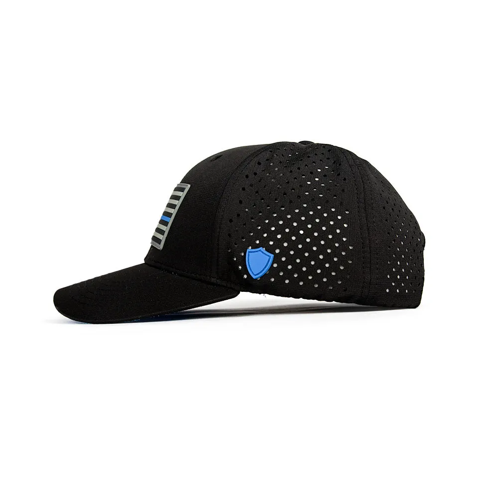 Special Edition Performance Snapback | Blue Line | Black