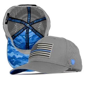 Special Edition Performance Snapback | Blue Line | Grey