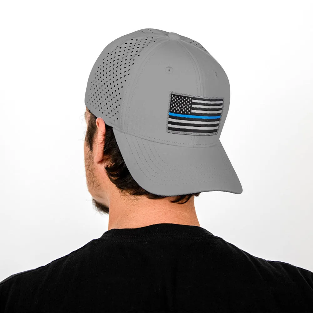 Special Edition Performance Snapback | Blue Line | Grey