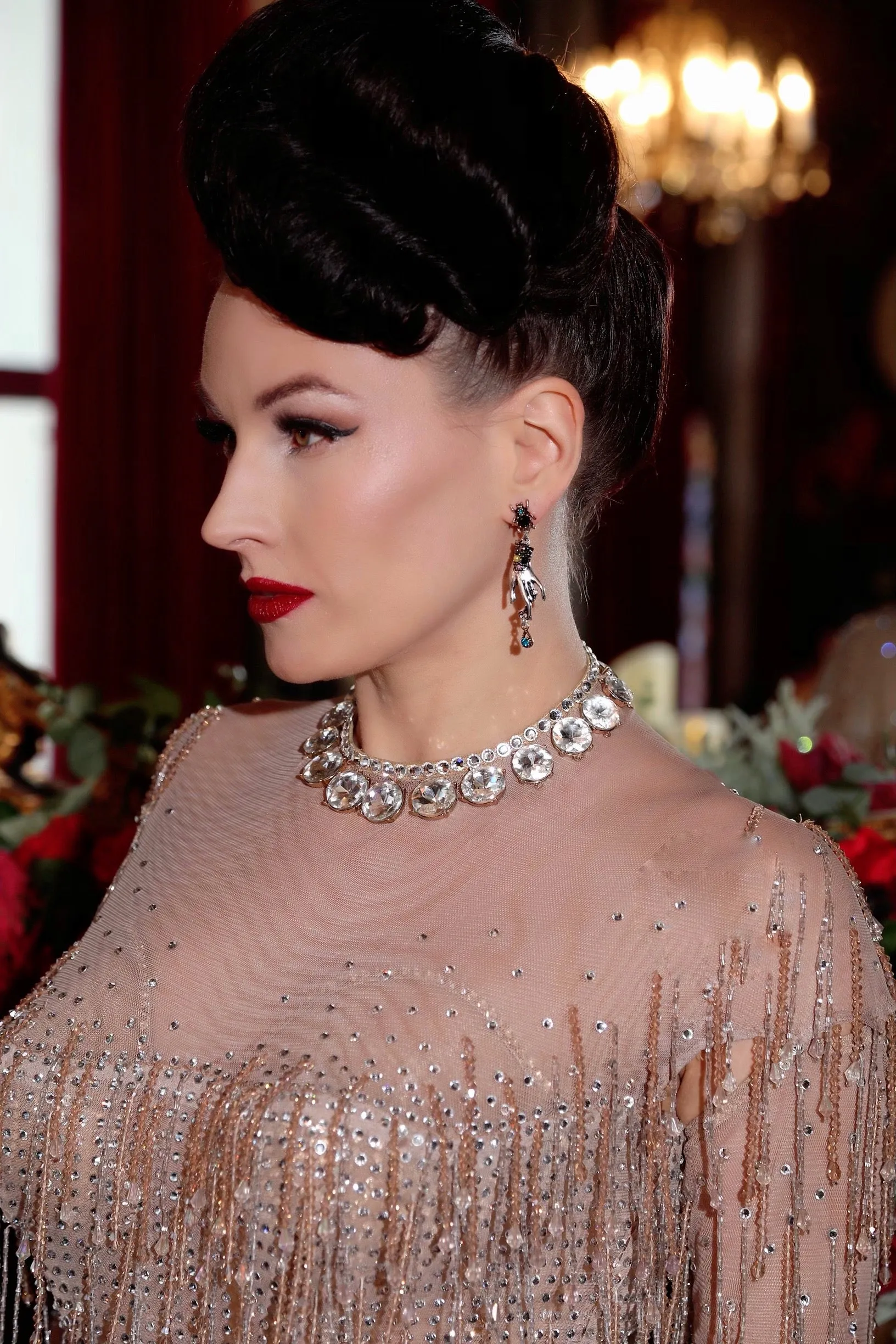 Spider & Victorian Hand Earrings