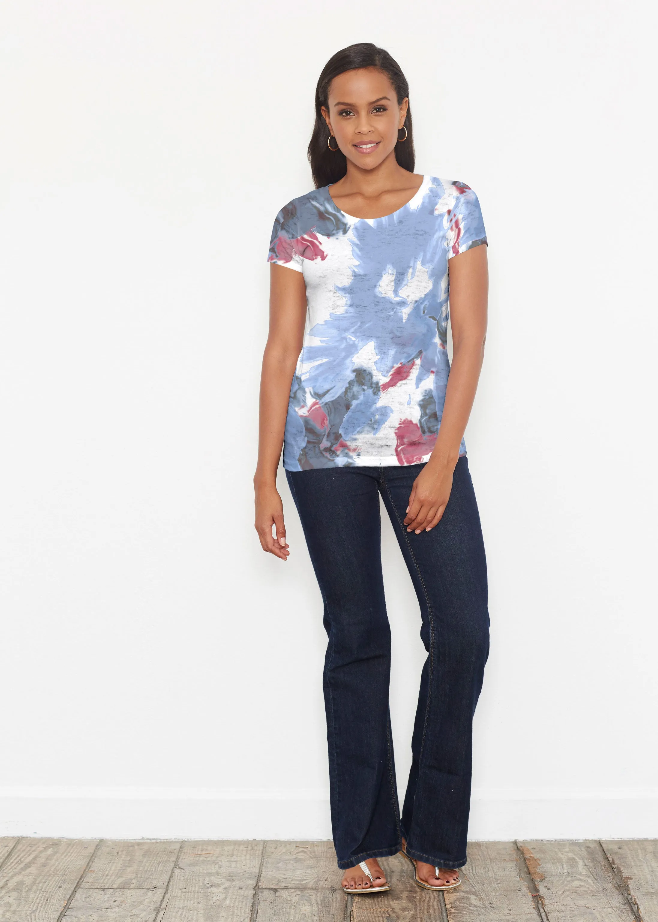 Splatter (25066) ~ Signature Short Sleeve Scoop Shirt