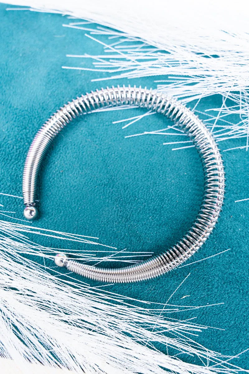 Spring Into Fashion Silvertone Cuff