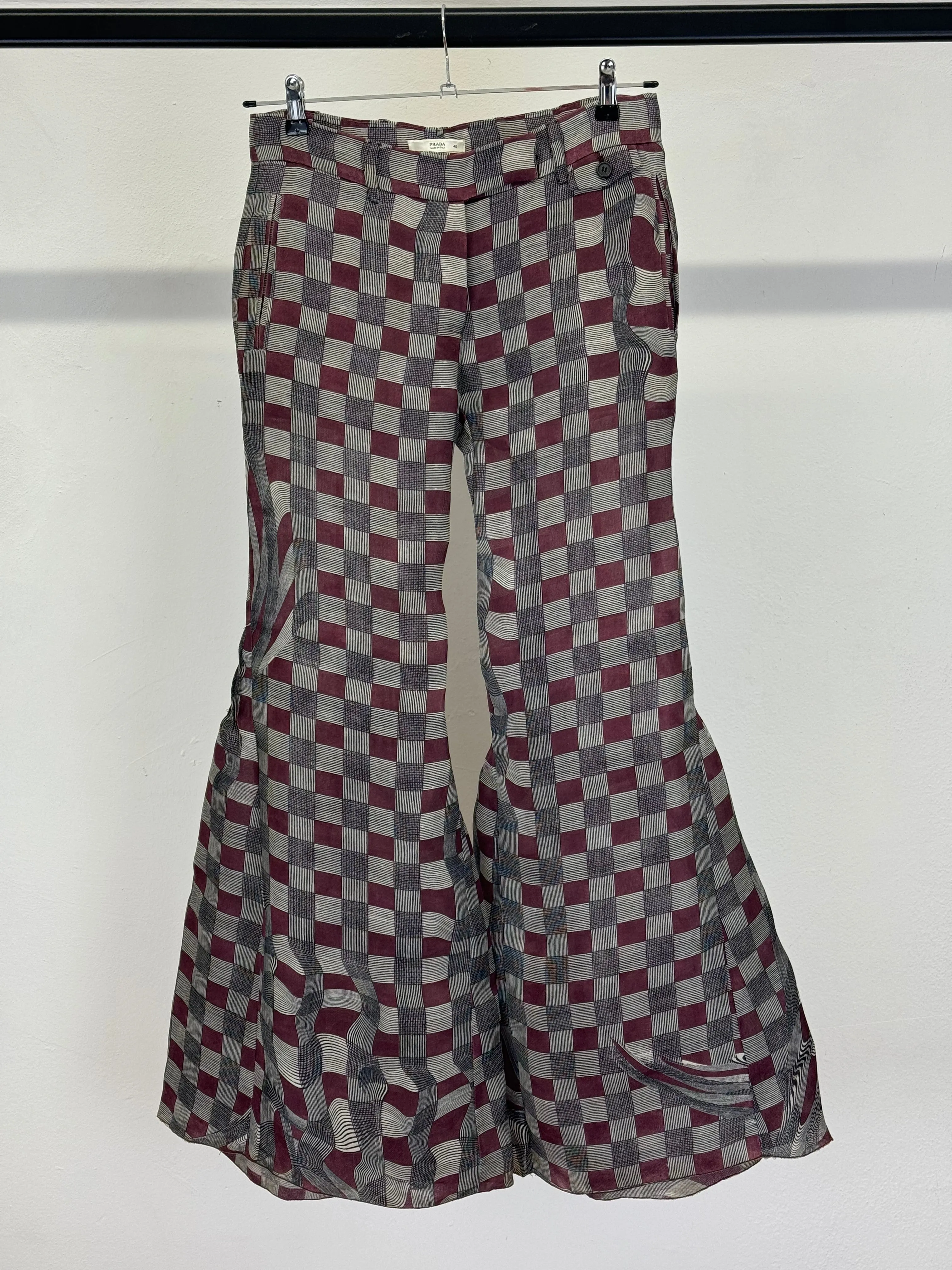 S/S2008 Prada “fairy collection” printed flared pants