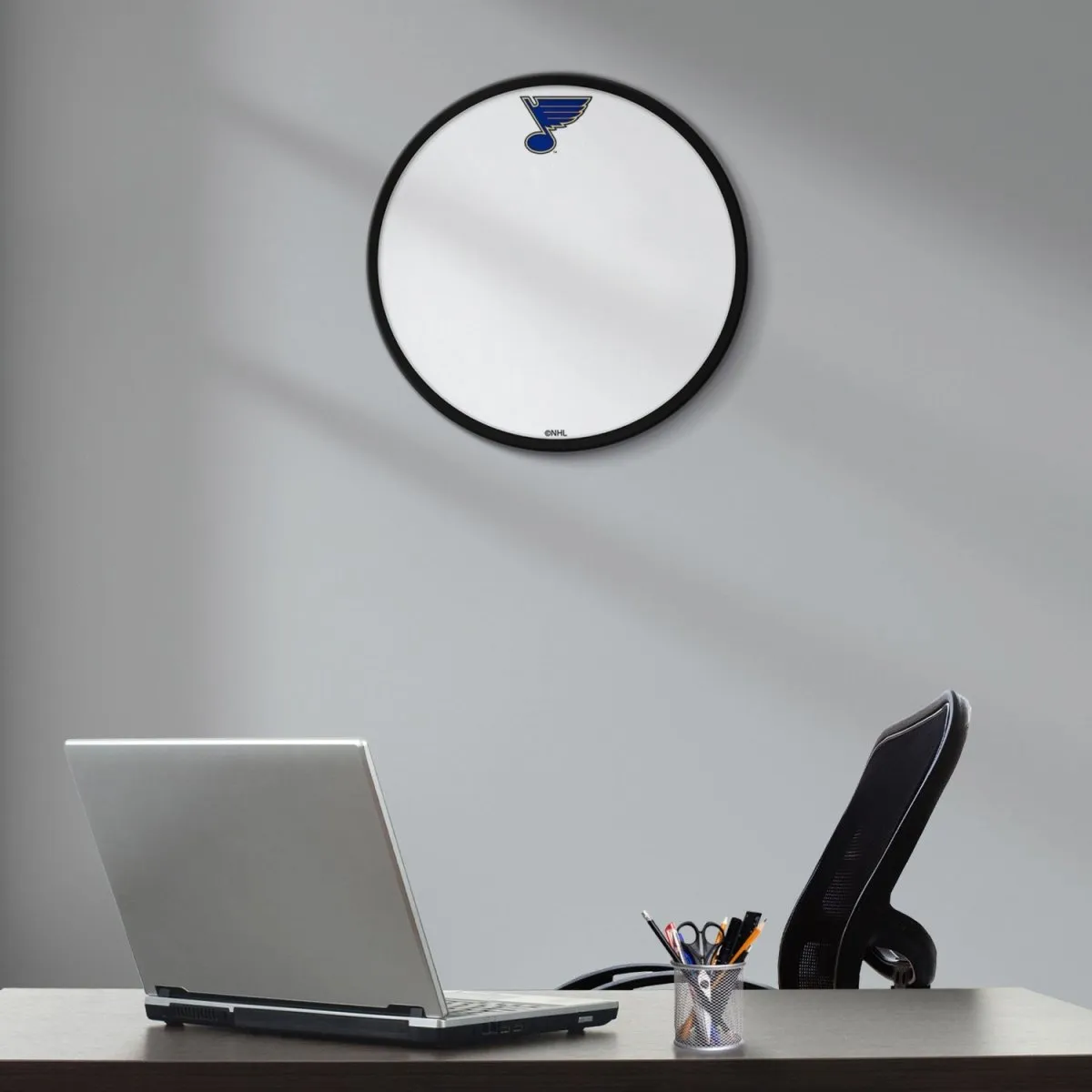 St. Louis Blues: Modern Disc Framed Dry Erase Board