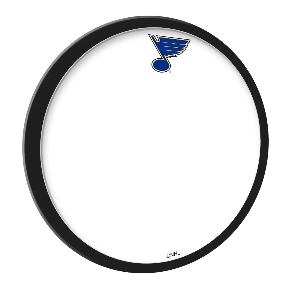 St. Louis Blues: Modern Disc Framed Dry Erase Board