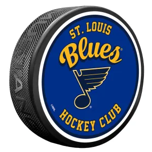 St. Louis Blues Puck | Retro Script