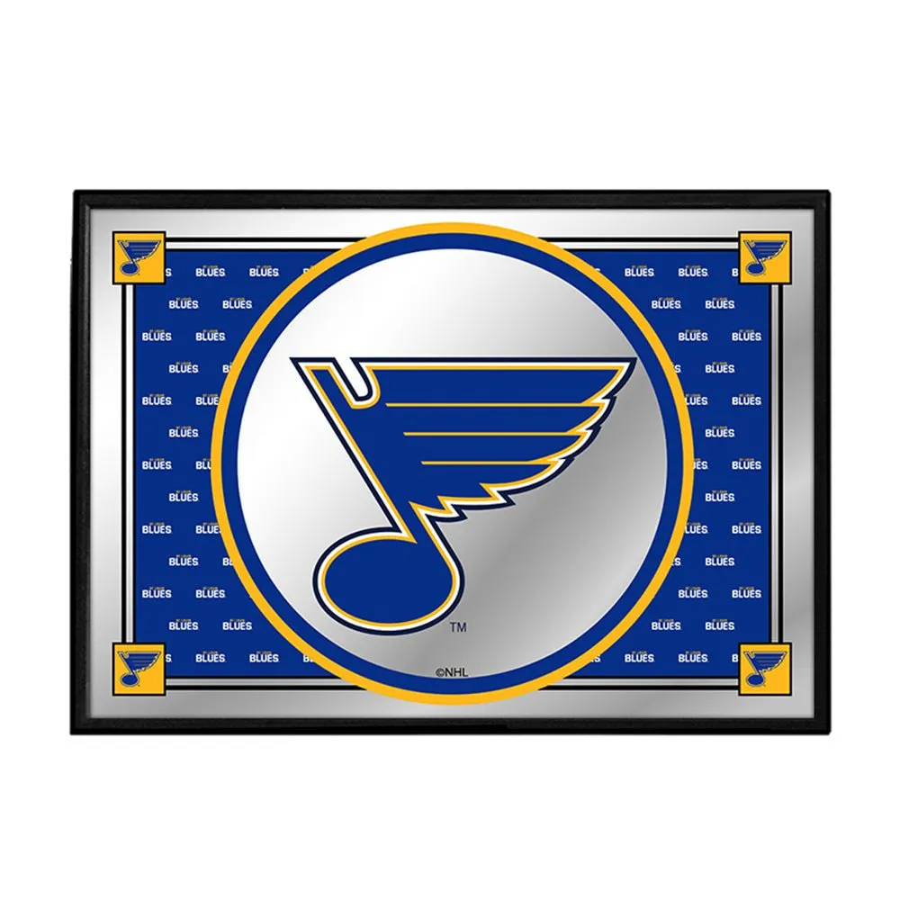 St. Louis Blues: Team Spirit - Framed Mirrored Wall Sign