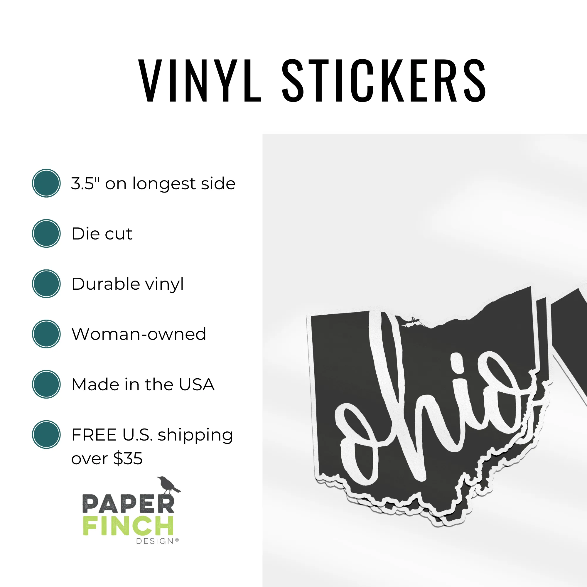 Stained Glass Sunset Vinyl Die Cut Sticker | Good Vibrations Collection