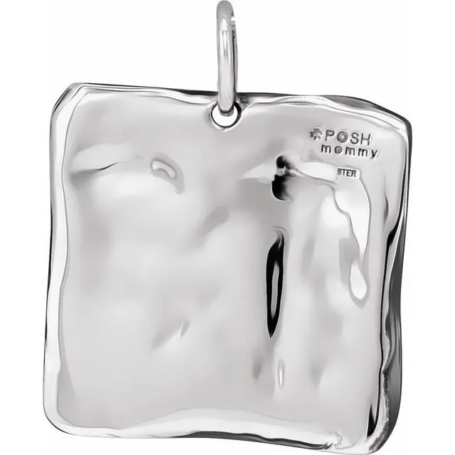 Sterling Silver Initial "L" Vintage-Inspired Pendant