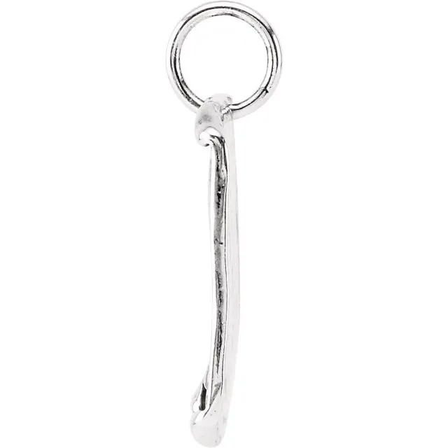 Sterling Silver Initial "L" Vintage-Inspired Pendant