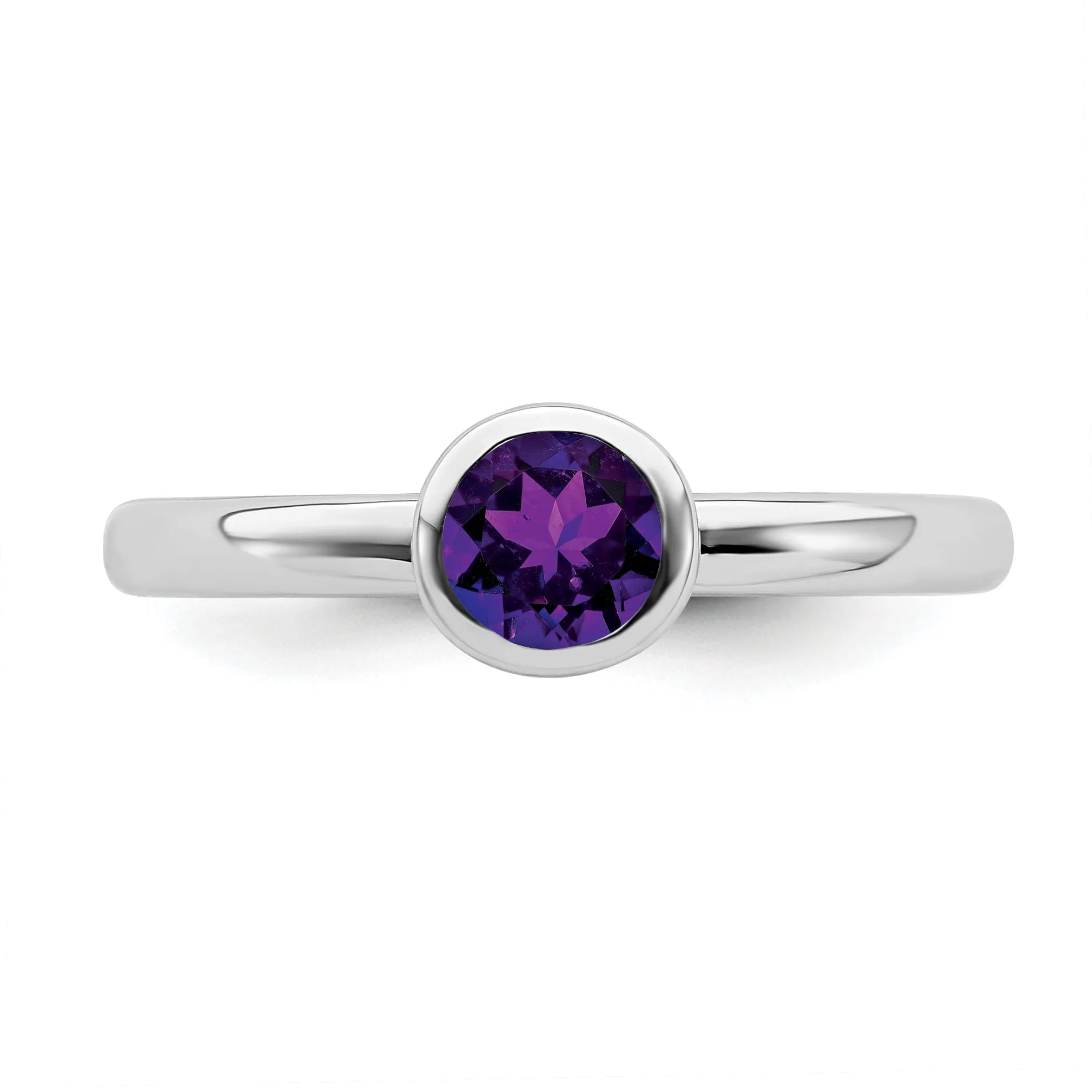 Sterling Silver Stackable Expressions Round Ring
