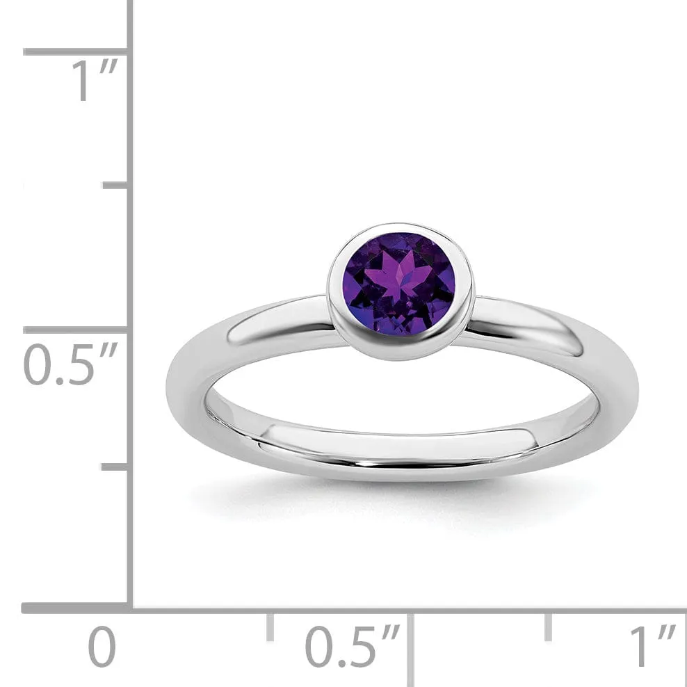Sterling Silver Stackable Expressions Round Ring