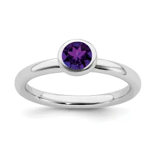 Sterling Silver Stackable Expressions Round Ring