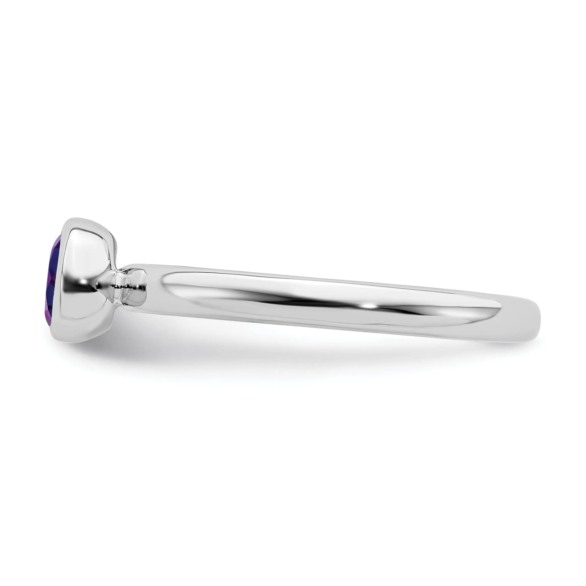 Sterling Silver Stackable Expressions Round Ring