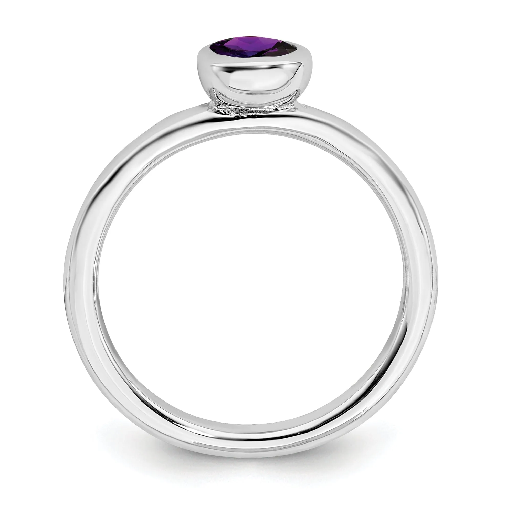 Sterling Silver Stackable Expressions Round Ring