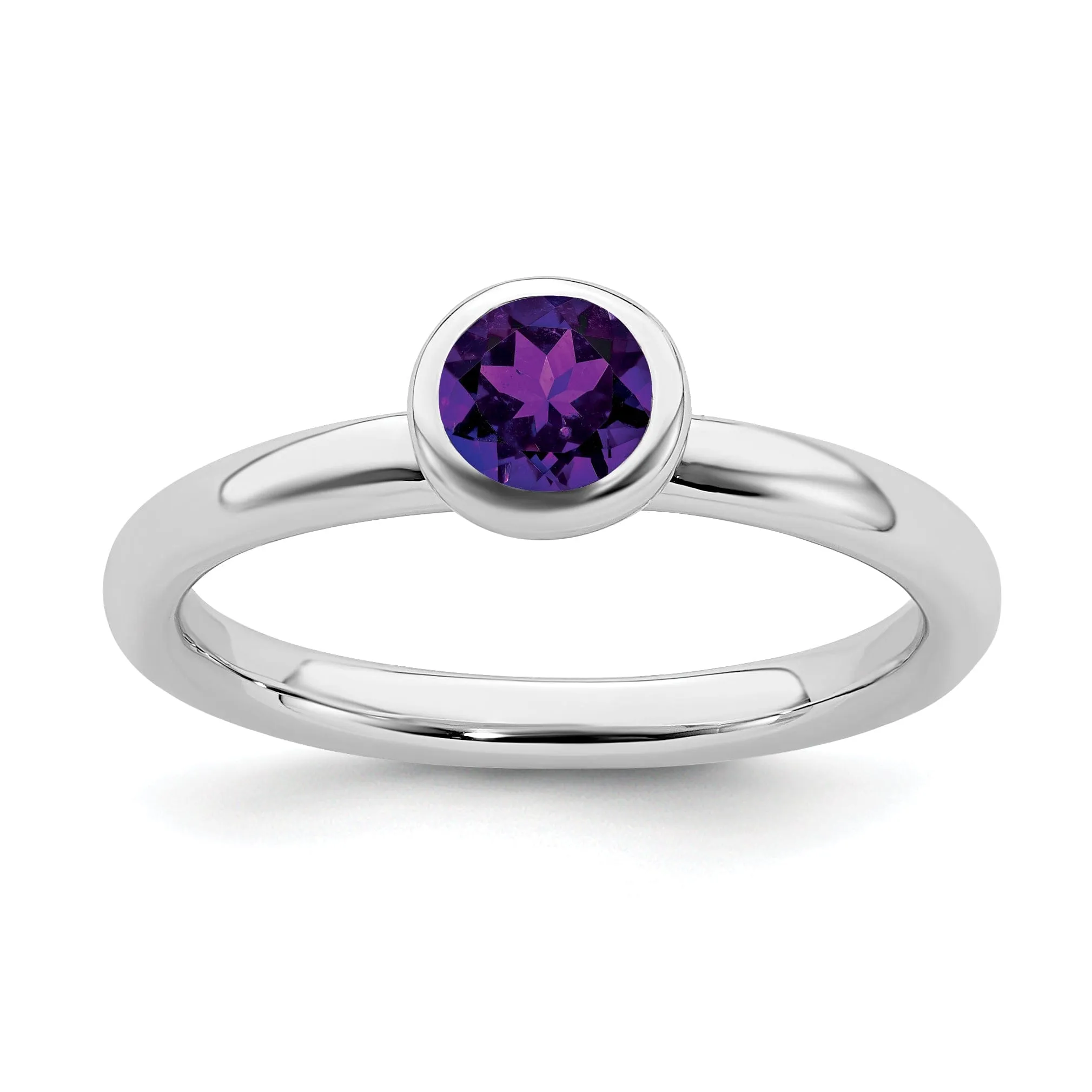Sterling Silver Stackable Expressions Round Ring