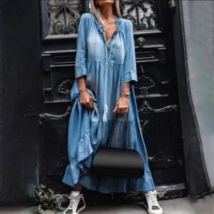 Stylish denim dress by Rosy