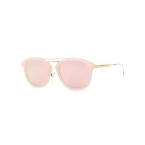 Stylish Geometry Nose Bridge Pink Sunglasses - Pink