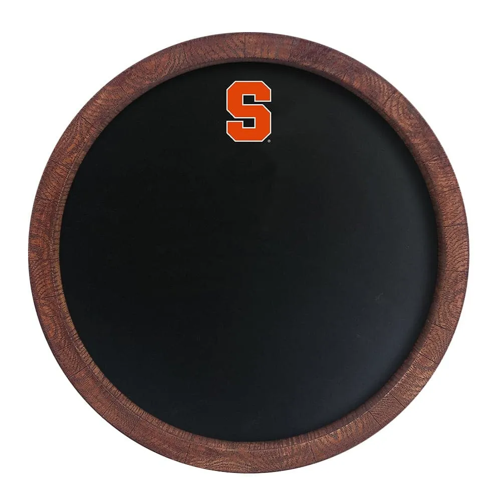 Syracuse Orange: Chalkboard "Faux" Barrel Top Sign