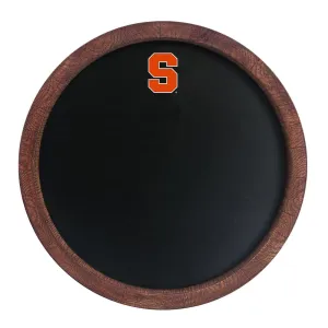 Syracuse Orange: Chalkboard "Faux" Barrel Top Sign
