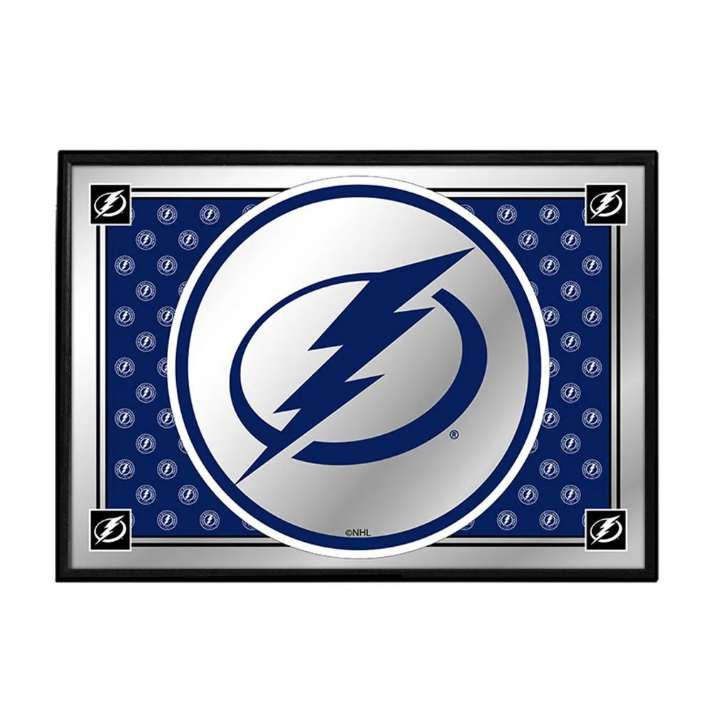 Tampa Bay Lightning: Team Spirit - Framed Mirrored Wall Sign