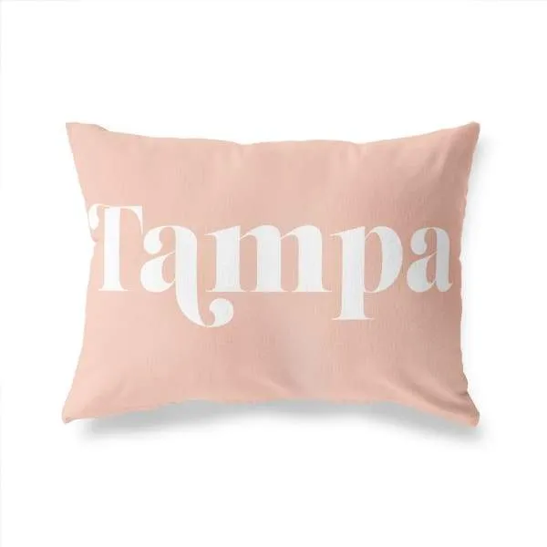 Tampa, Florida retro inspired city skyline