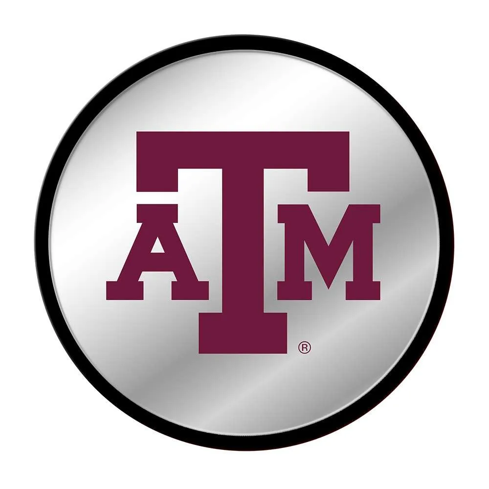 Texas A&M Aggies: Modern Disc Mirrored Wall Sign