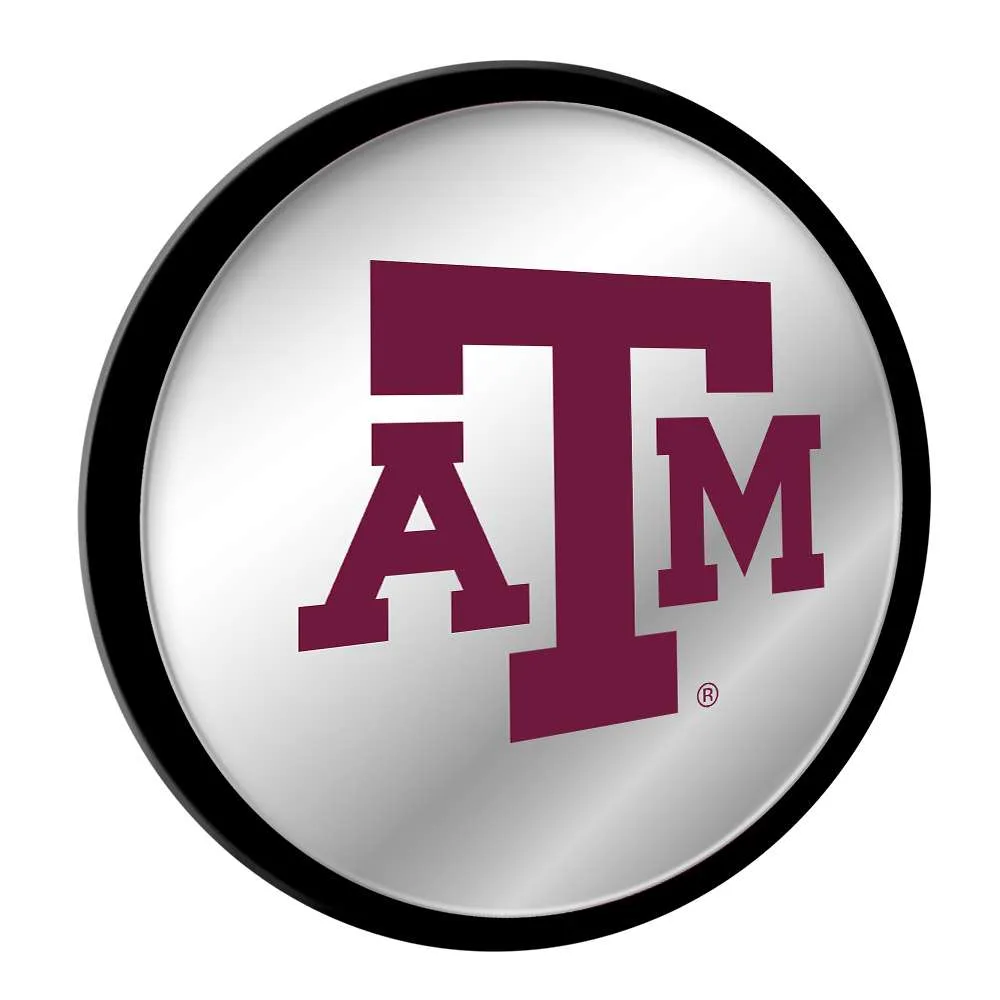 Texas A&M Aggies: Modern Disc Mirrored Wall Sign