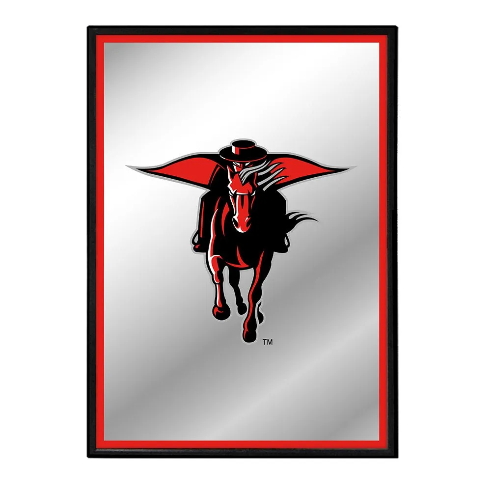 Texas Tech Red Raiders: Mascot - Framed Mirrored Wall Sign