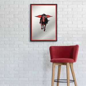 Texas Tech Red Raiders: Mascot - Framed Mirrored Wall Sign