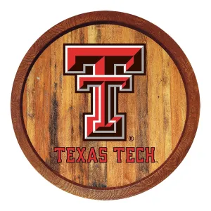 Texas Tech Red Raiders: "Faux" Barrel Top Sign