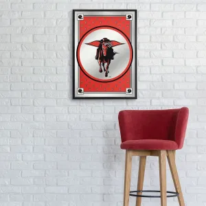 Texas Tech Red Raiders: Team Spirit, Mascot - Framed Mirrored Wall Sign