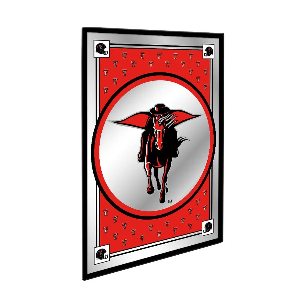 Texas Tech Red Raiders: Team Spirit, Mascot - Framed Mirrored Wall Sign